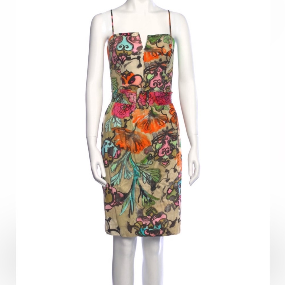 Milly Printed Knee-Length Dress Size Med/8